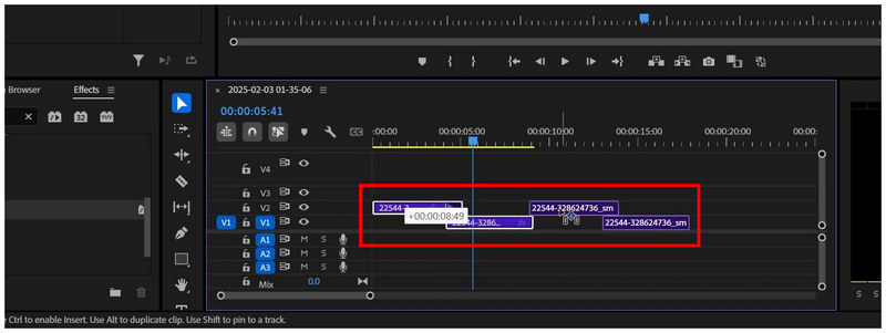 Premiere Pro シームレスループ複製