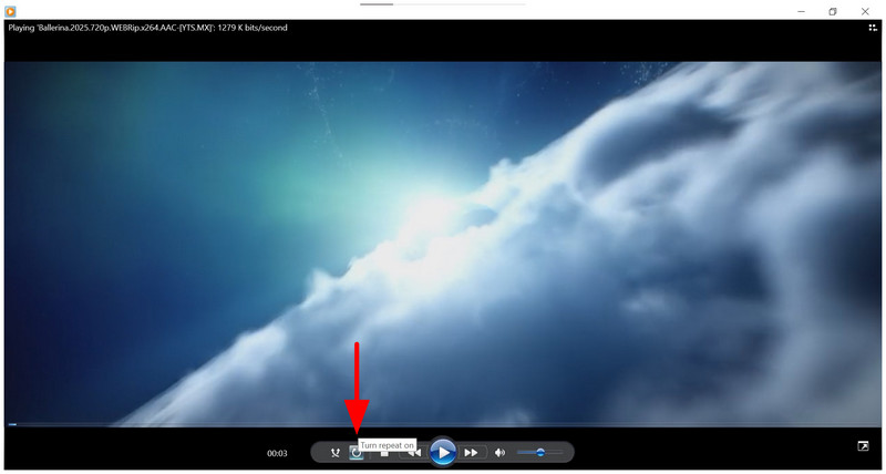 Gentag-knap for ældre Windows Media Player
