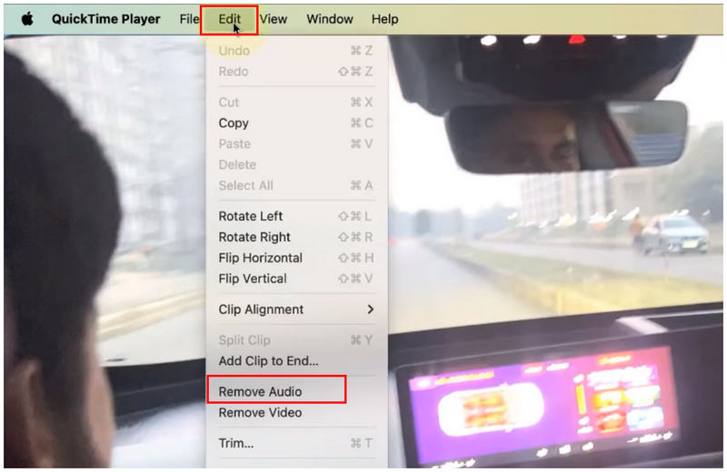 Remover áudio do QuickTime Edit do Mac