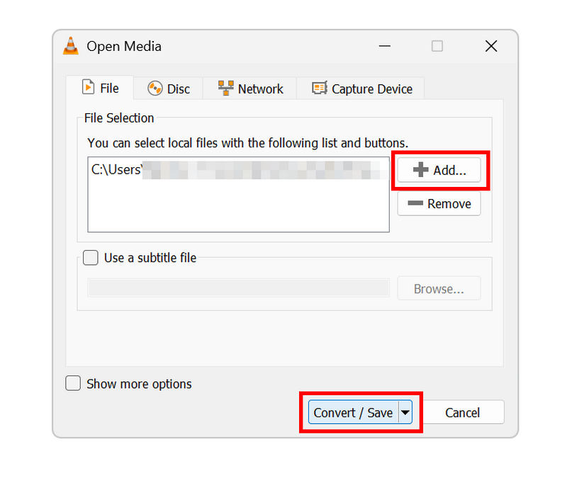 Adicionar arquivo no VLC