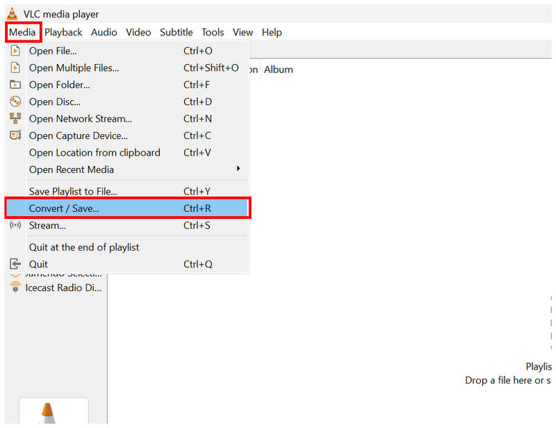 VLC Media Converter Salvar