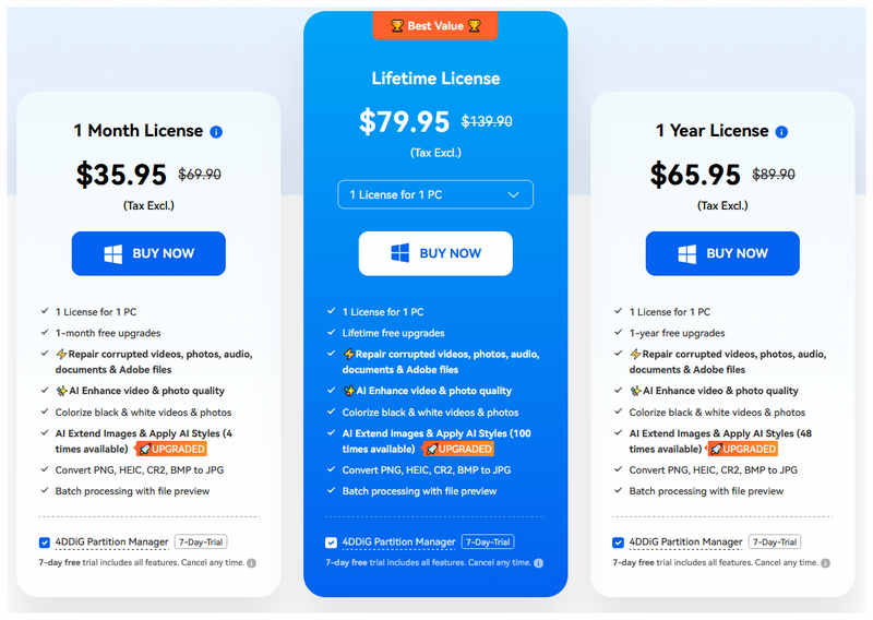 Ceník oprav videa 4ddig