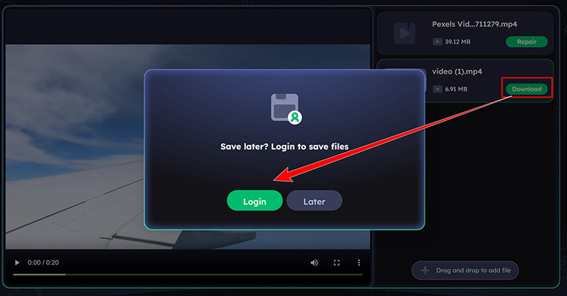 Download beskadiget video til EaseUS Online