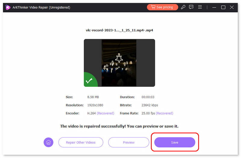 Klikněte na Uložit