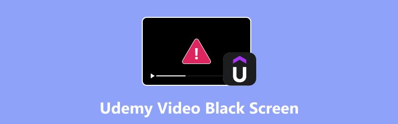 Tela preta do vídeo da Udemy