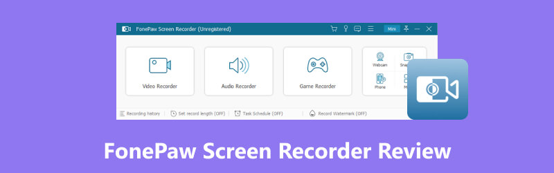 Anmeldelse av Fonepaw Screen Recorder