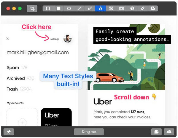 Cleanshotxインターフェース