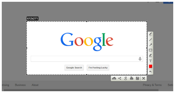 Lightshotインターフェース