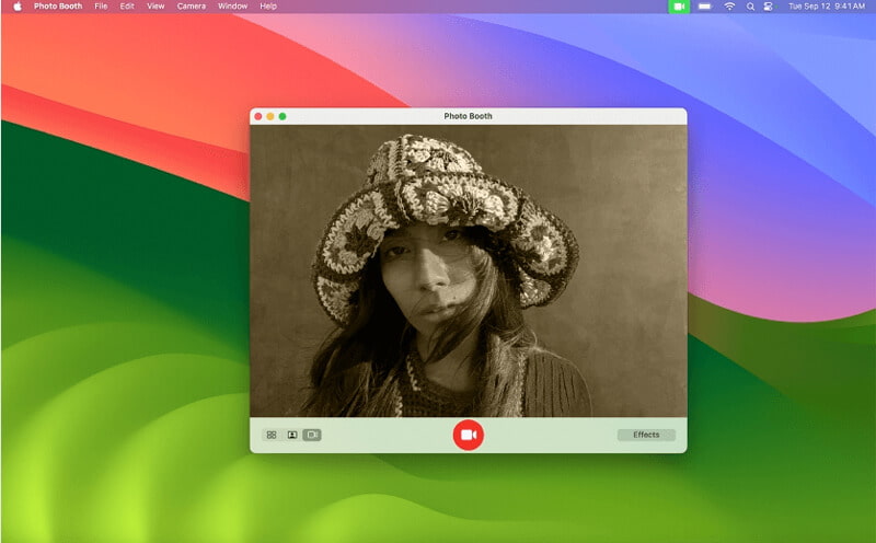 Optag webcam i fotoboks