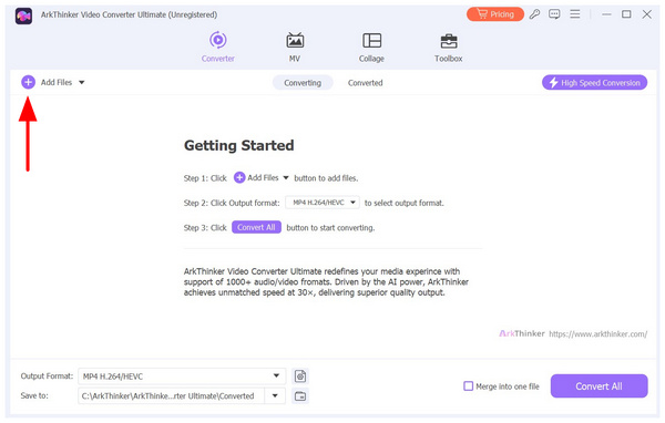 Arkthinker Video Converter Ultimate Hozzáadás