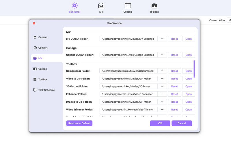 Mac Converter-voorkeur