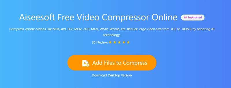 Aiseesoft gratis online videokompressor