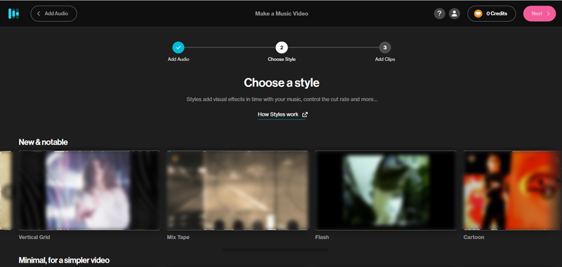 Choose a Style to Create a Music Video