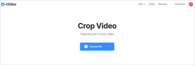 Clideo Crop-Video