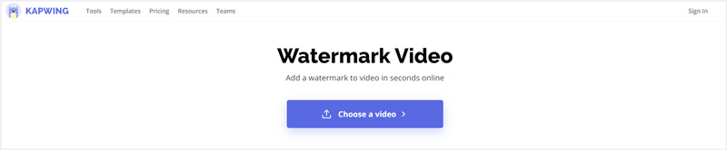 Kapwing Watermark Video Online