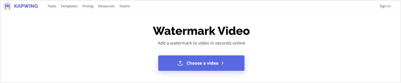 Kapwing Watermark Video verkossa