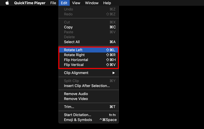 Quicktime Rotate видео на Mac