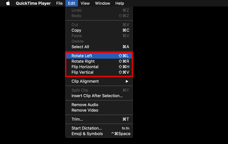 Quicktime Rotate a Video on Mac