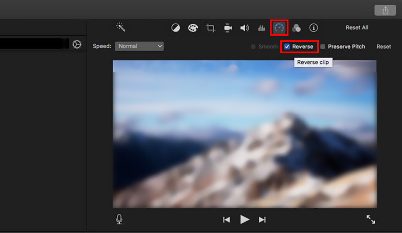 Videó megfordítása az iMovie-ban