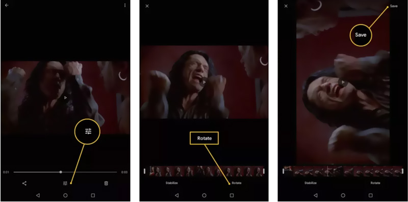 Gire um vídeo no Android com o Google Fotos