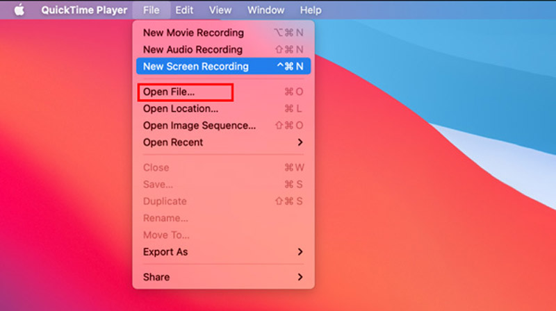 Přidejte soubor MOV QuickTime