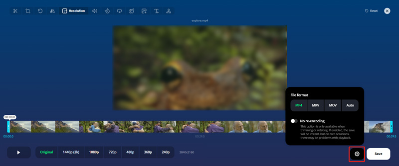 Endre videooppløsning Online Gratis 123Apps
