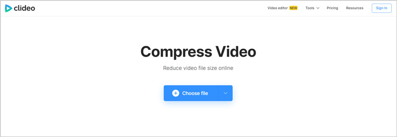 Clideo Video Compressor Online
