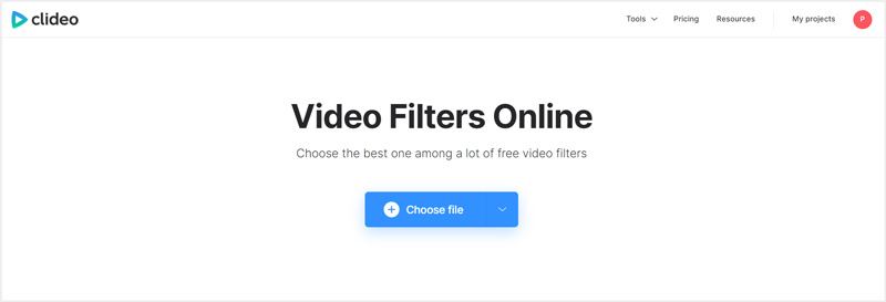 Clideo-videofiltre online