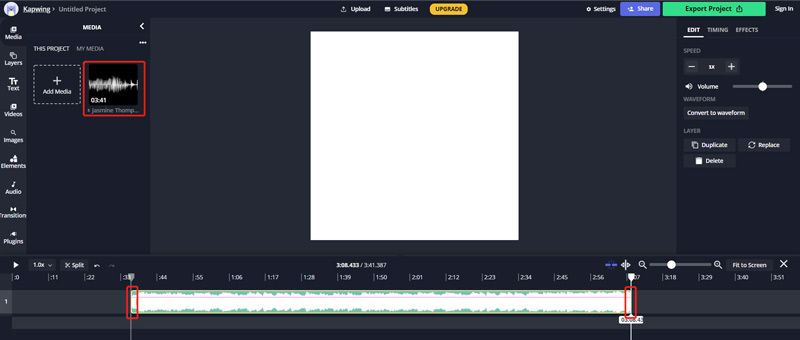 Clip Audio En Ligne Gratuit Kapwing