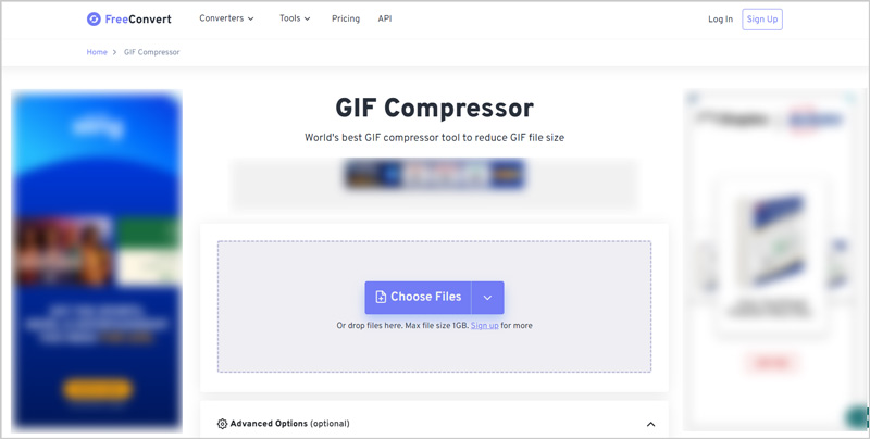 Compressor GIF FreeConvert