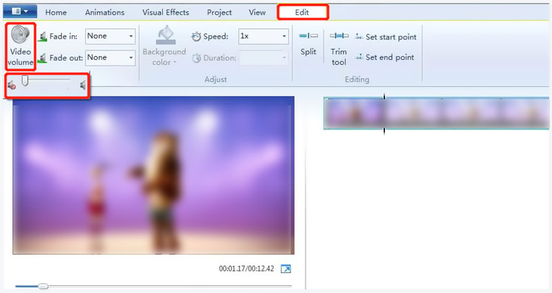 Mute Video Sound In Windows Movie Maker