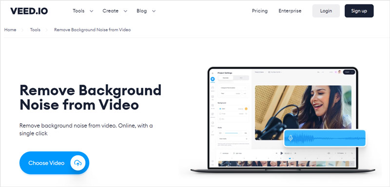 VEED.io Rimuovi il rumore di fondo dal video