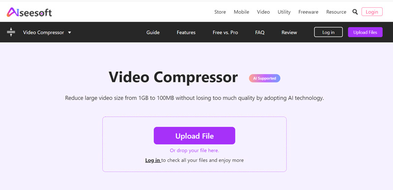 Compressore video MP4 gratuito Aiseesoft