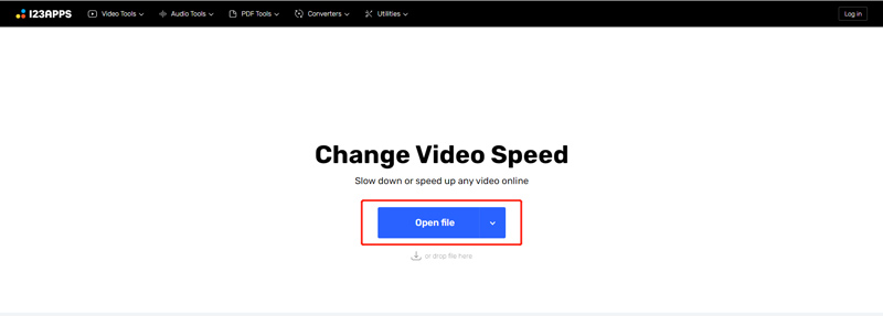 123apps change la vitesse de la vidéo en ligne