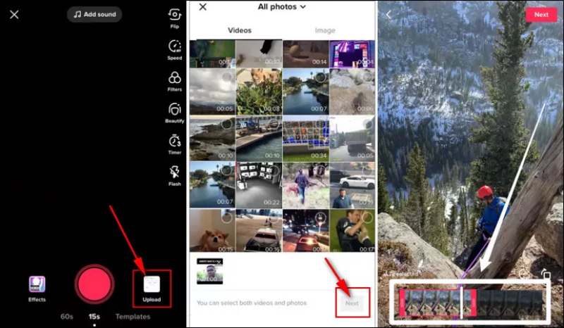 Comment ajuster la longueur de la vidéo sur TikTok après l'enregistrement