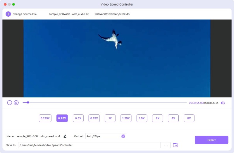 Desacelere o vídeo no Mac com ArkThinker
