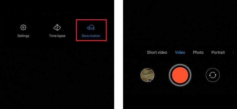 Optag slowmotion-video til Android