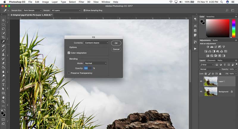 使用 Photoshop 删除 Shutterstock 水印