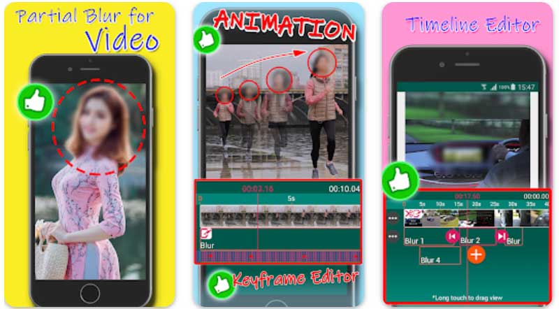 Aplikace Blur Video pro Android Litshot