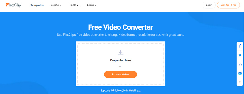 FlexClip Gratis video-omzetter