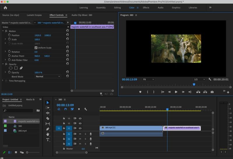 Premiere Pro Restore-videoer