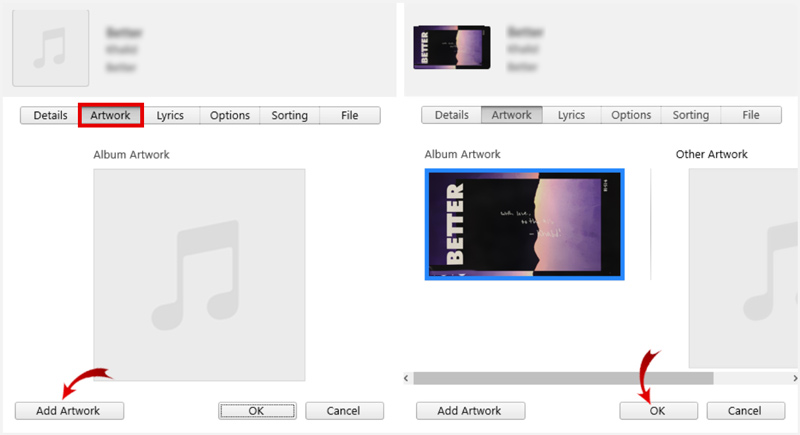 Voeg albumhoezen toe aan MP3 met iTunes