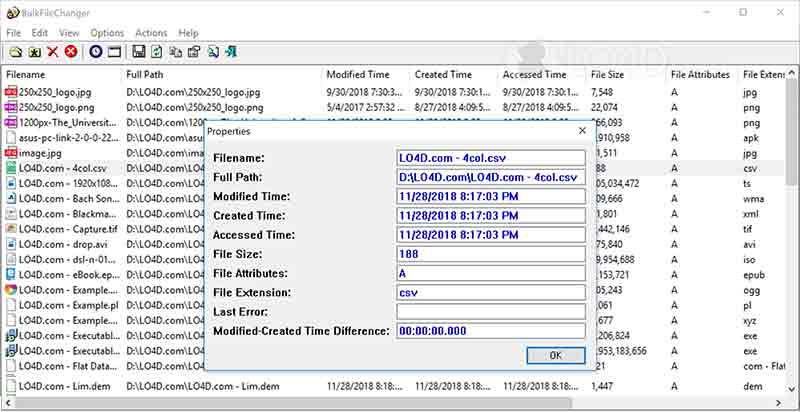 لقطة شاشة لـ BulkFileChanger