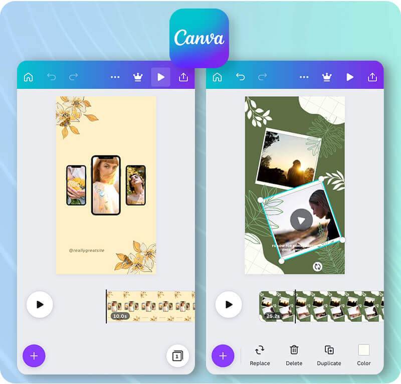 Canva Video Collager per Instagram