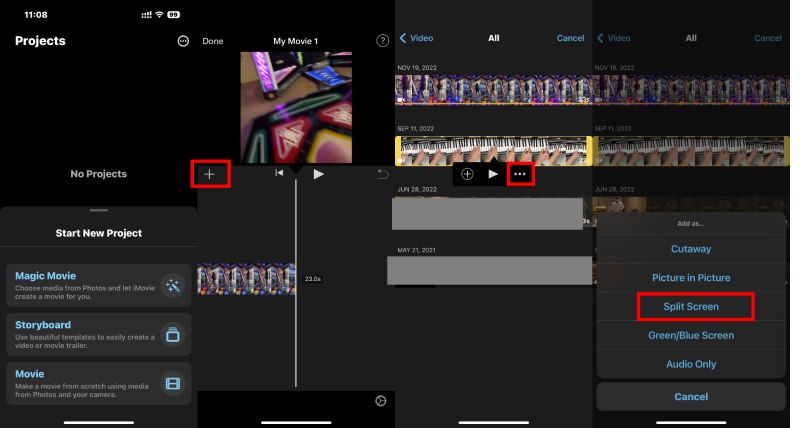 How to Split Screen in iMovie iPhone