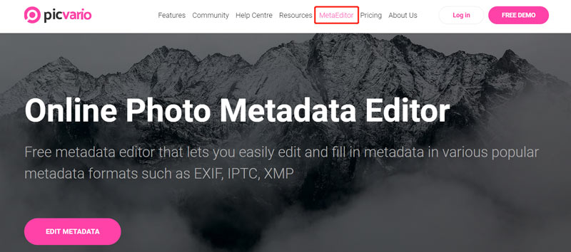 MetaEditor محرر البيانات الوصفية للصور عبر الإنترنت