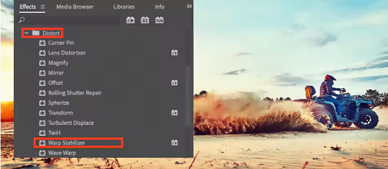 Stabilizace videa v Adobe Premiere