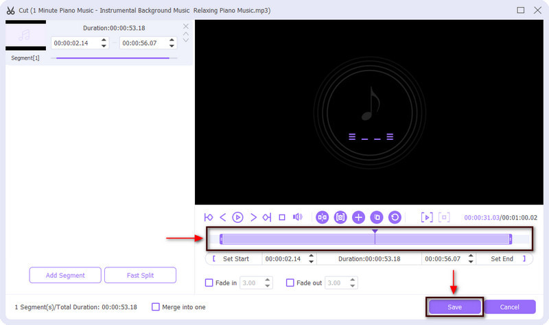 Corta tu pista de audio