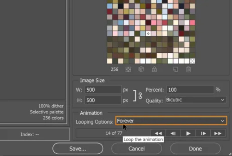 Photoshop Döngü GIF