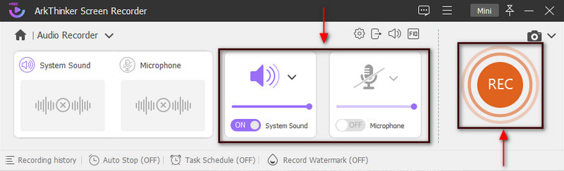 Ouvrir l'enregistreur audio